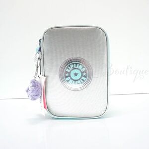 Kipling 100 Pens Case Pencil Accessory Polyamide KI9232 ChromaPop BrightMetallic